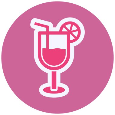 Limonata. Web simgesi basit tasarım