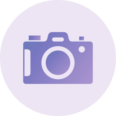 kamera simgesi vektör illüstrasyonu 