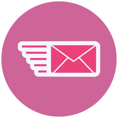 Ekspres posta kutsal kişilerin resmi, vektör çizim