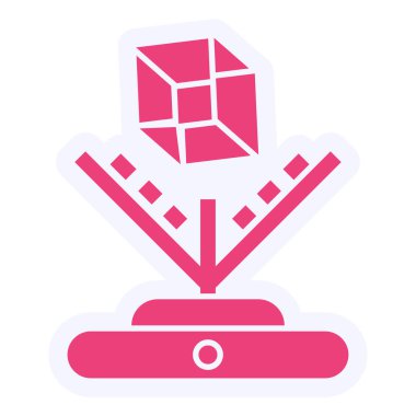 Futuristic Vector Glyph Icon Design 