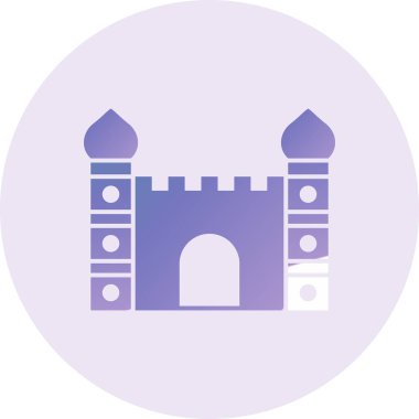 Minaret web icon vector illustration 