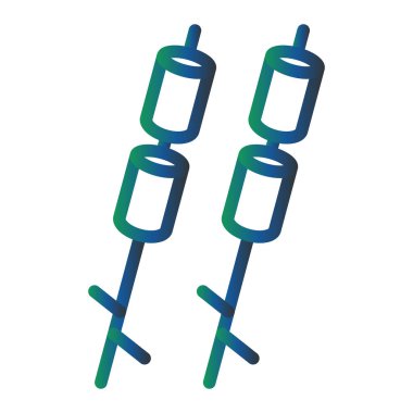 Marshmallows simgesinin vektör illüstrasyonu