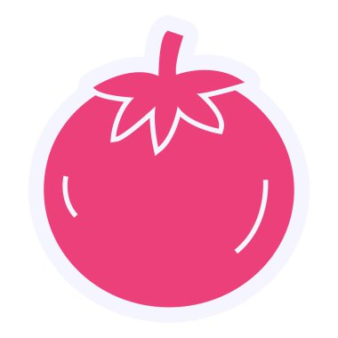 Bir domatesin vektör çizimi