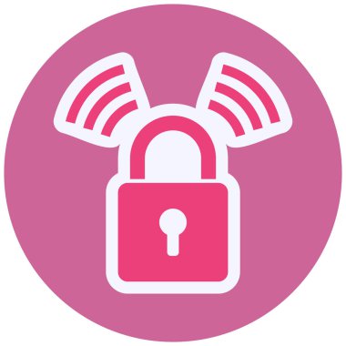 Asma kilit Vektör Kabartma Simgesi Tasarımı