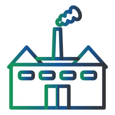 Fabrika. Web simgesi basit tasarım