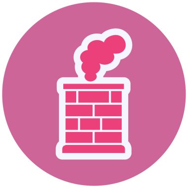 Chimney web icon vector illustration