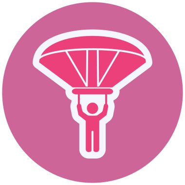 Paraglider. web icon simple design