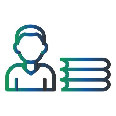 Librarian Vector Glyph Icon Design