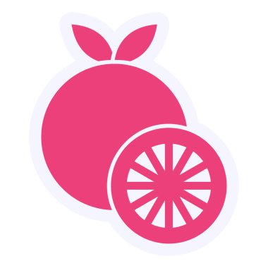 Grapefruit Vector Glyph Icon Design