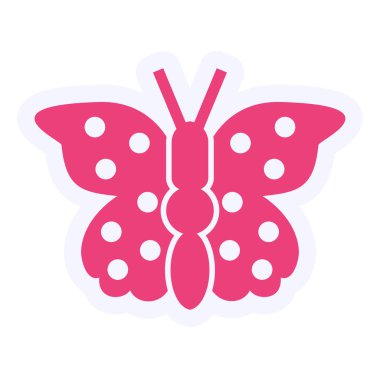 vector illustration of butterfly icon 