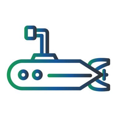 denizaltı ağ simgesi vektör illüstrasyonu