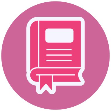 Kitap simgesinin vektör illüstrasyonu 