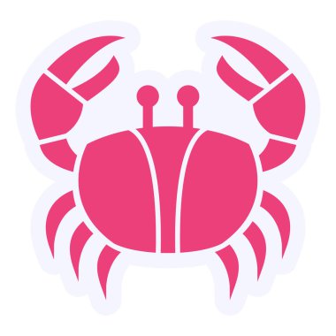 Crab web icon vector illustration