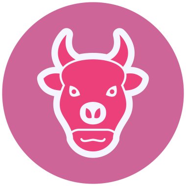 Bison  web icon vector illustration