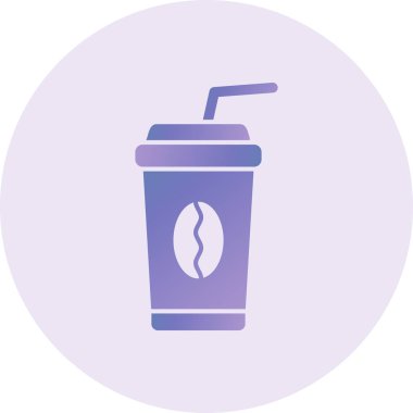 kahve fincanı simgesi, vektör illüstrasyonu