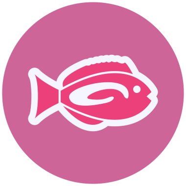 Blue Tang  web icon vector illustration