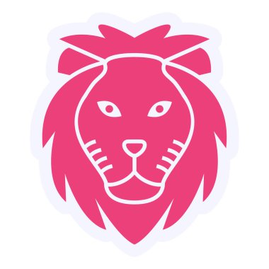 Lion web icon vector illustration