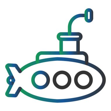 denizaltı ağ simgesi vektör illüstrasyonu