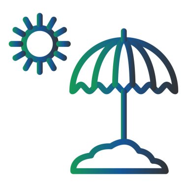 şemsiye vektör çizim