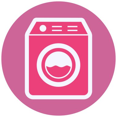 Washing Machine icon, simple web illustration 