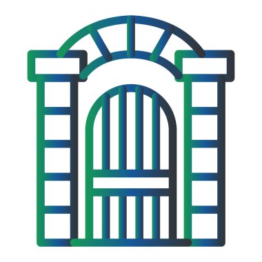 Kapı. Web simgesi basit tasarım