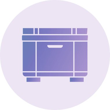 Freezer web icon simple illustration