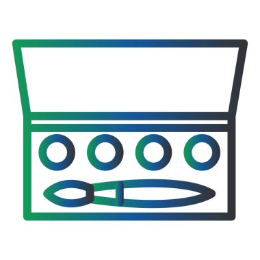  Eye Shadows Vector Glyph Icon Design 