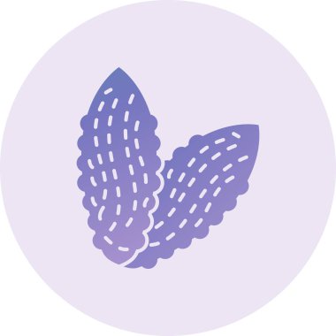 Bitterourd simgesinin vektör illüstrasyonu