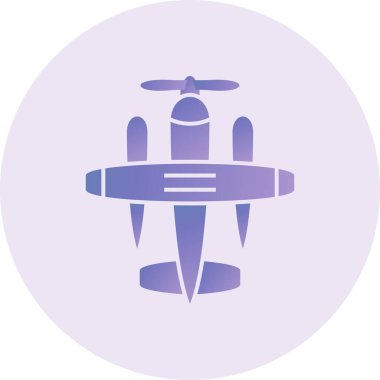 Seaplane . web icon simple illustration