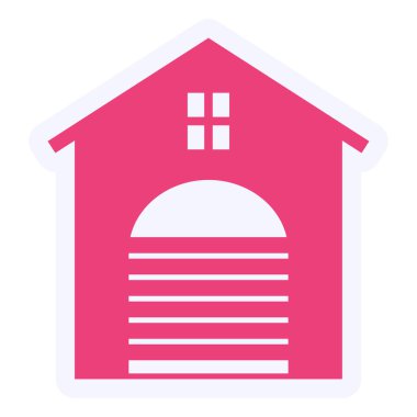 Garajın vektör çizimi 