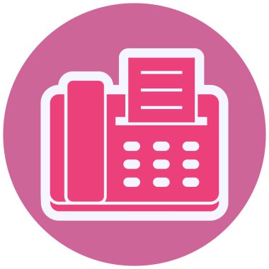 faks. Web simgesi basit illüstrasyon