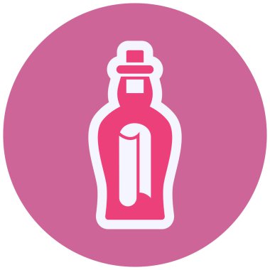  Leter bottle web icon vector illustration
