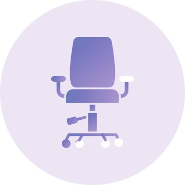 Sandalye. Web simgesi basit illüstrasyon