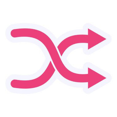 Karıştırma simgesinin vektör illüstrasyonu