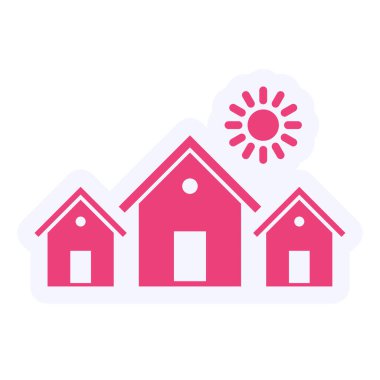 Neighbourhood vector icon modern illustration