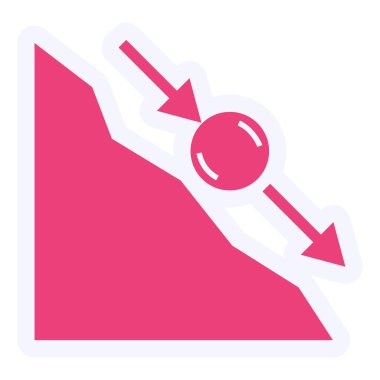 Eğim simgesinin vektör illüstrasyonu