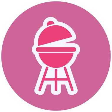 Izgara ikonu vektör illüstrasyonu 