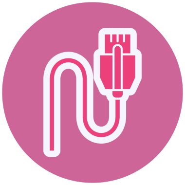 usb Cable plug. simple illustration