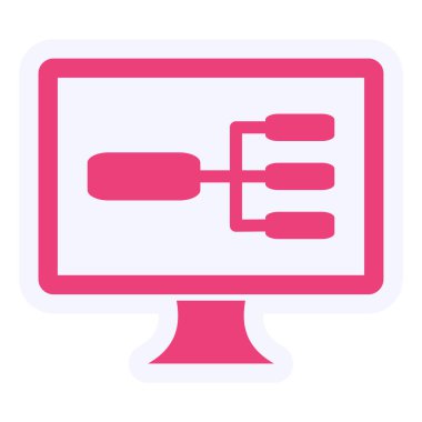 computer network. simple illustration. Ux Design