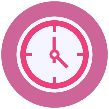 Saat. Web simgesi basit illüstrasyon