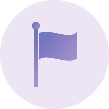 Bayrak Vektörü Şekil Simgesi Tasarımı