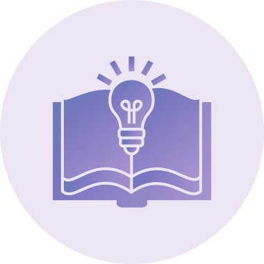 Knowledge Vector Glyph Icon Design