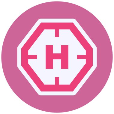 vector illustration of Helipad 