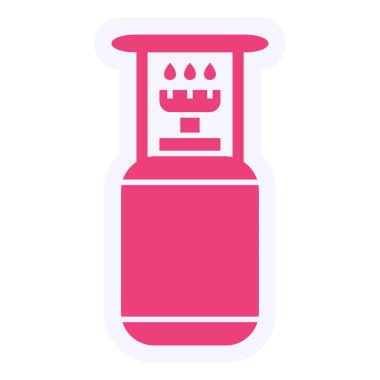 Camping Gas Vector Glyph Icon Design