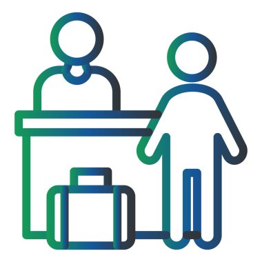 Check In 'in vektör illüstrasyonu