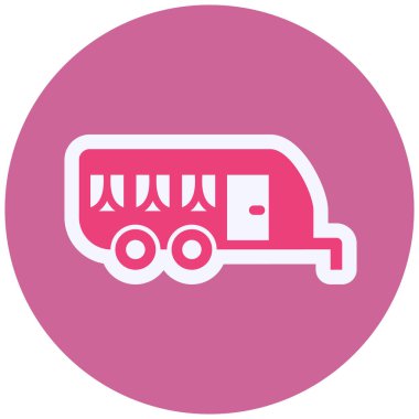 Vanity van. web icon simple illustration