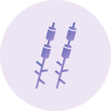 vector illustration of modern Marshmallows  icon