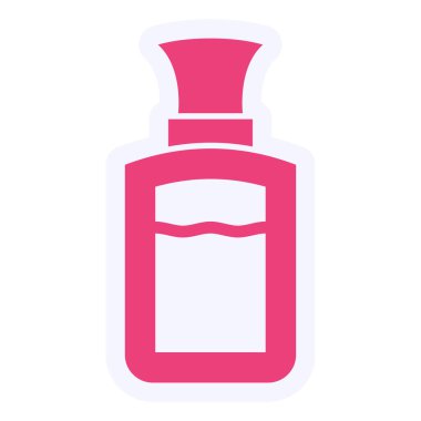 Parfüm web simgesi vektör illüstrasyonu