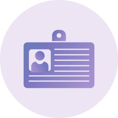 Library Card Vector Glyph Icon Design