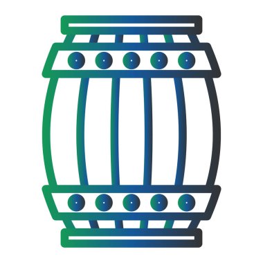 Fıçı. Web simgesi basit illüstrasyon 